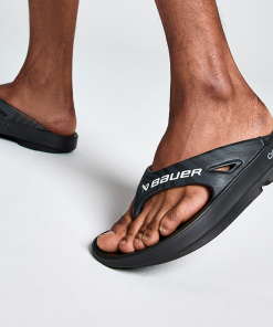 BAUER/OOFOS Men's OOriginal Sport Sandal – Black Asphalt