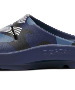 FJ X OOFOS Women's OOahh Sport Slide Sandal - Navy Camo