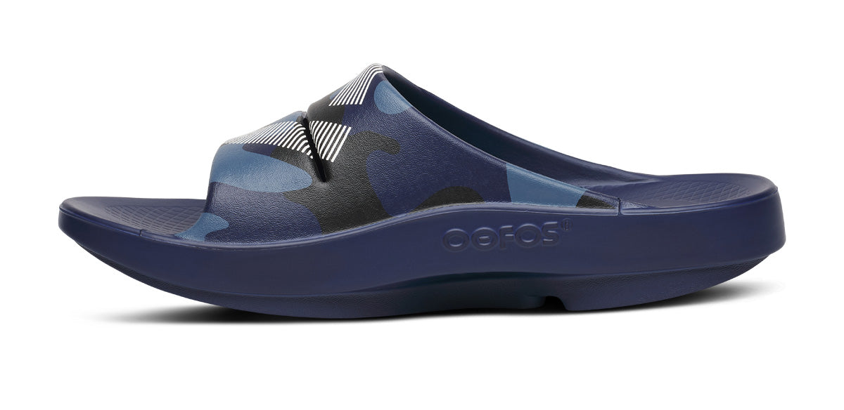 fj-x-oofos-womens-ooahh-sport-slide-sandal-navy-camo-04-04-1500NVFJ25_shot4 FJ X OOFOS Women's OOahh Sport Slide Sandal - Navy Camo
